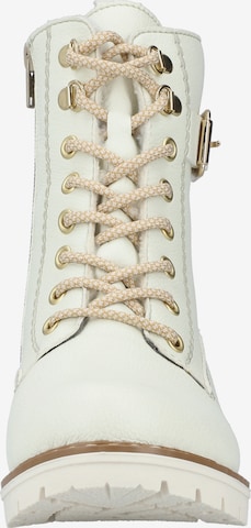 Rieker Lace-up bootie in White