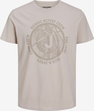 JACK & JONES - Camiseta en beige: frente