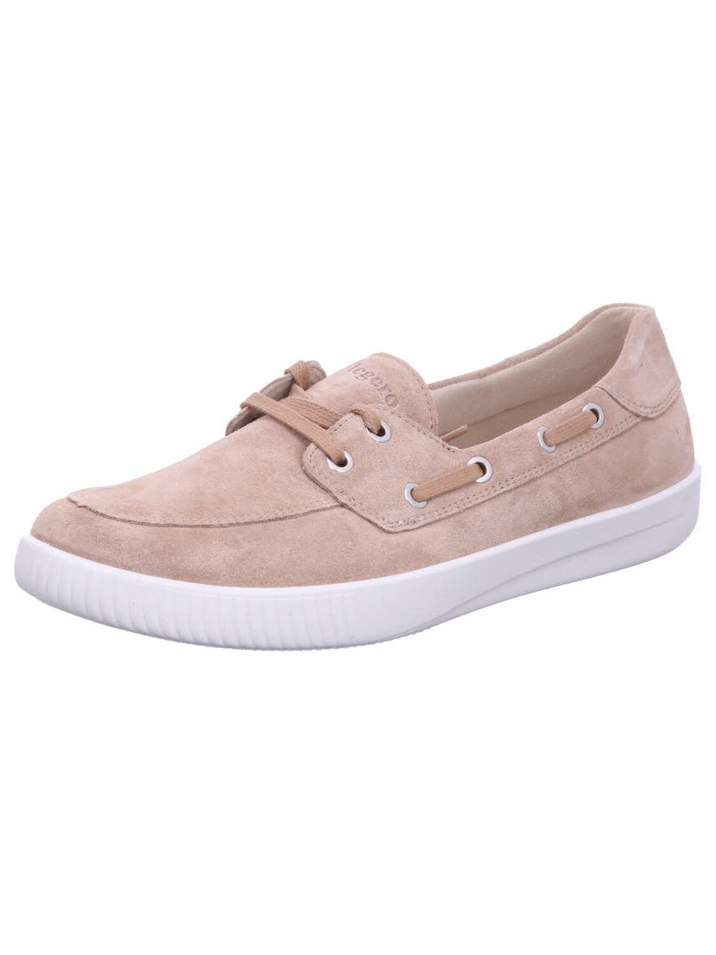 Scarpa slip-on 'Sneaker Low Damen 2-000458-4150 Velourleder in beige' di Legero in beige: frontale