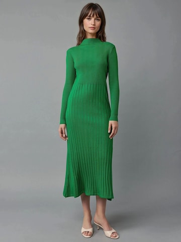 My fashion - Vestido de malha em verde: frente