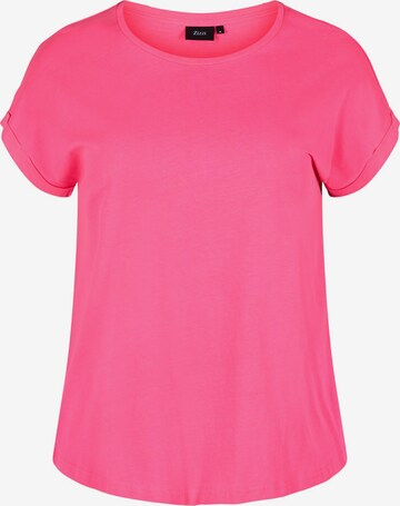 T-shirt 'Mkatja' Zizzi en rose : devant