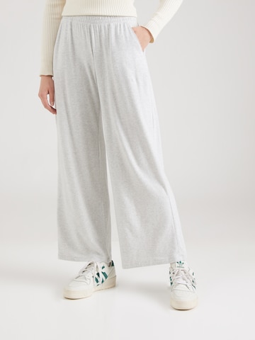 Wide Leg Pantalon Abercrombie & Fitch en gris : devant
