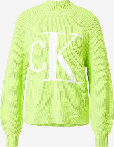 Calvin Klein Jeans Sveter - kiwi / biela, Produkt