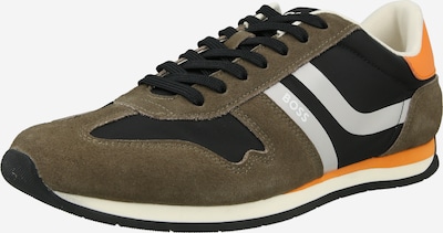 Sportbačiai be auliuko 'Levon' iš BOSS, spalva – brokato spalva / šviesiai oranžinė / juoda / balta, Prekių apžvalga