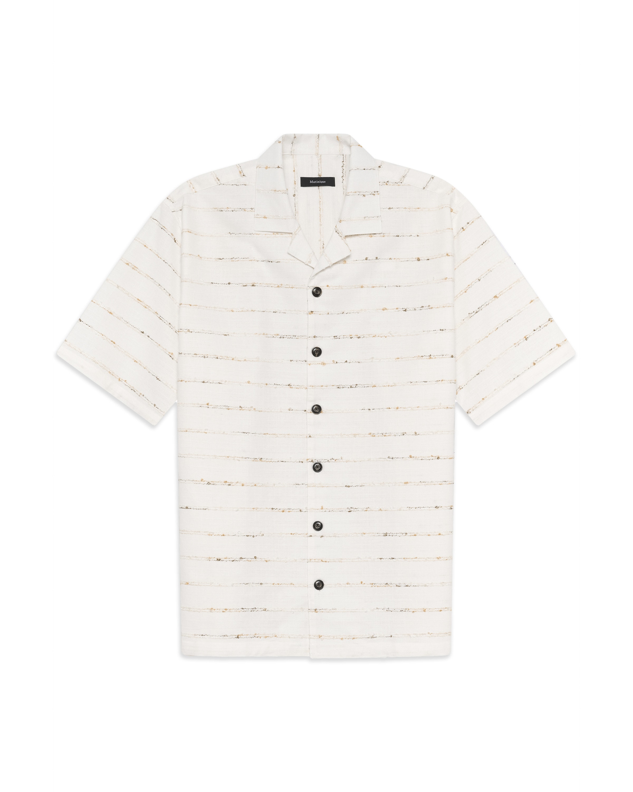 Matinique Regular fit Button Up Shirt 'MAKlampo' in White: front