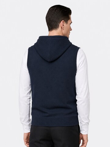 ALLTHEMEN Gebreid vest 'Luftmasche' in Blauw