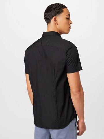 JACK & JONES Regular fit Button Up Shirt 'Joe' in Black