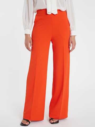 Ana Alcazar Regular Broek in Oranje: voorkant