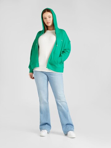 Veste de survêtement Tommy Hilfiger Curve en vert