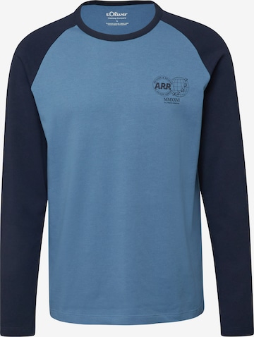 Sweat-shirt s.Oliver en bleu : devant