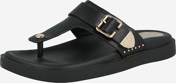 juoda Pepe Jeans Šlepetės per pirštą 'SADE': priekis