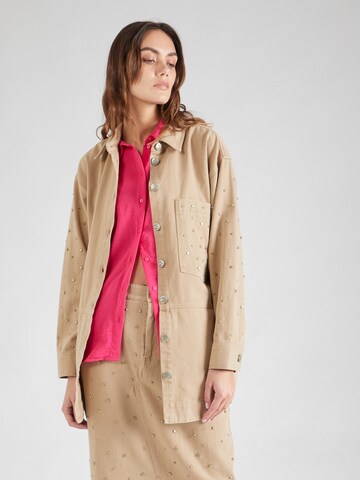 Copenhagen Muse Between-Season Jacket 'METEOR' in Beige: front