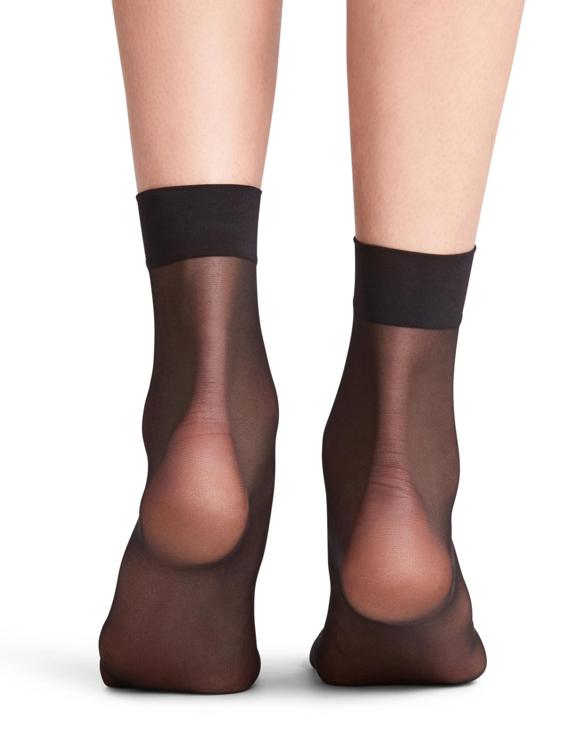 FALKE Socken 'Seidenglatt'‌‌‌ in Schwarz