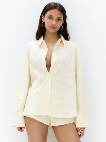 Pull&Bear Bluse in Gelb: Vorderseite