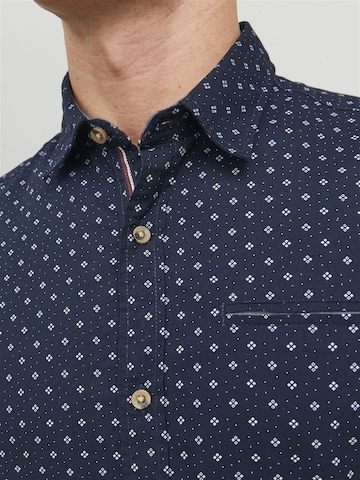 JACK & JONES Slim Fit Hemd 'JJETrekota' in Blau