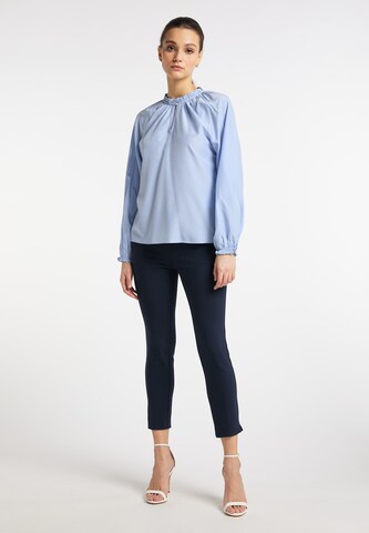 DreiMaster Klassik Bluse in Blau