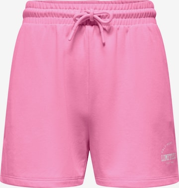 Loosefit Pantalon de sport 'Cava Life' ONLY PLAY en rose : devant