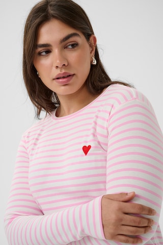 T-shirt 'Clia' KAFFE CURVE en blanc