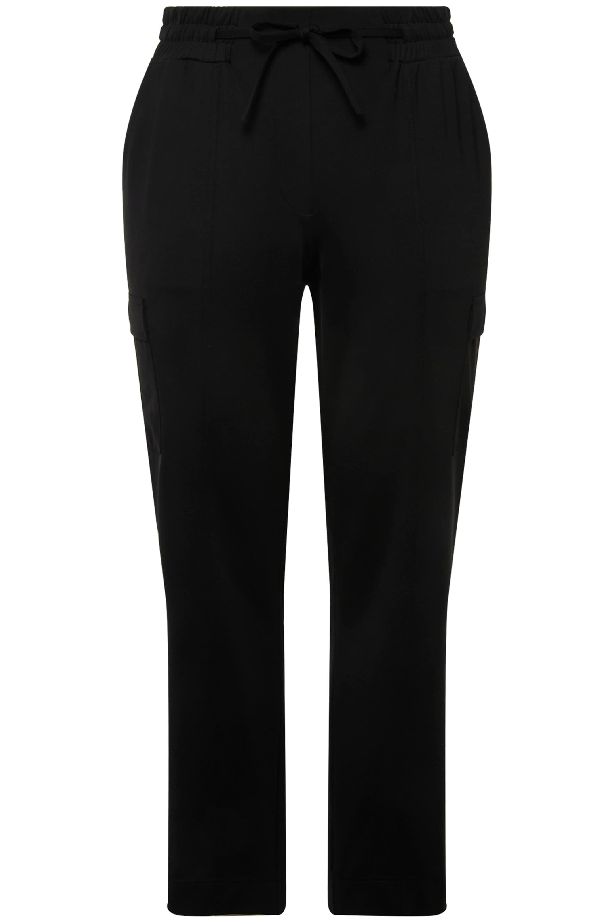 Ulla Popken Broek in Zwart: voorkant