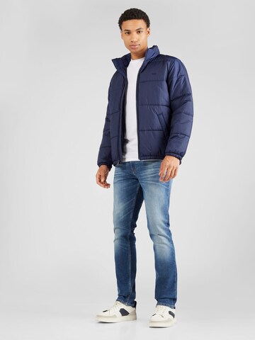 LEVI'S ® Übergangsjacke 'Sunset Short Puffer' in Blau