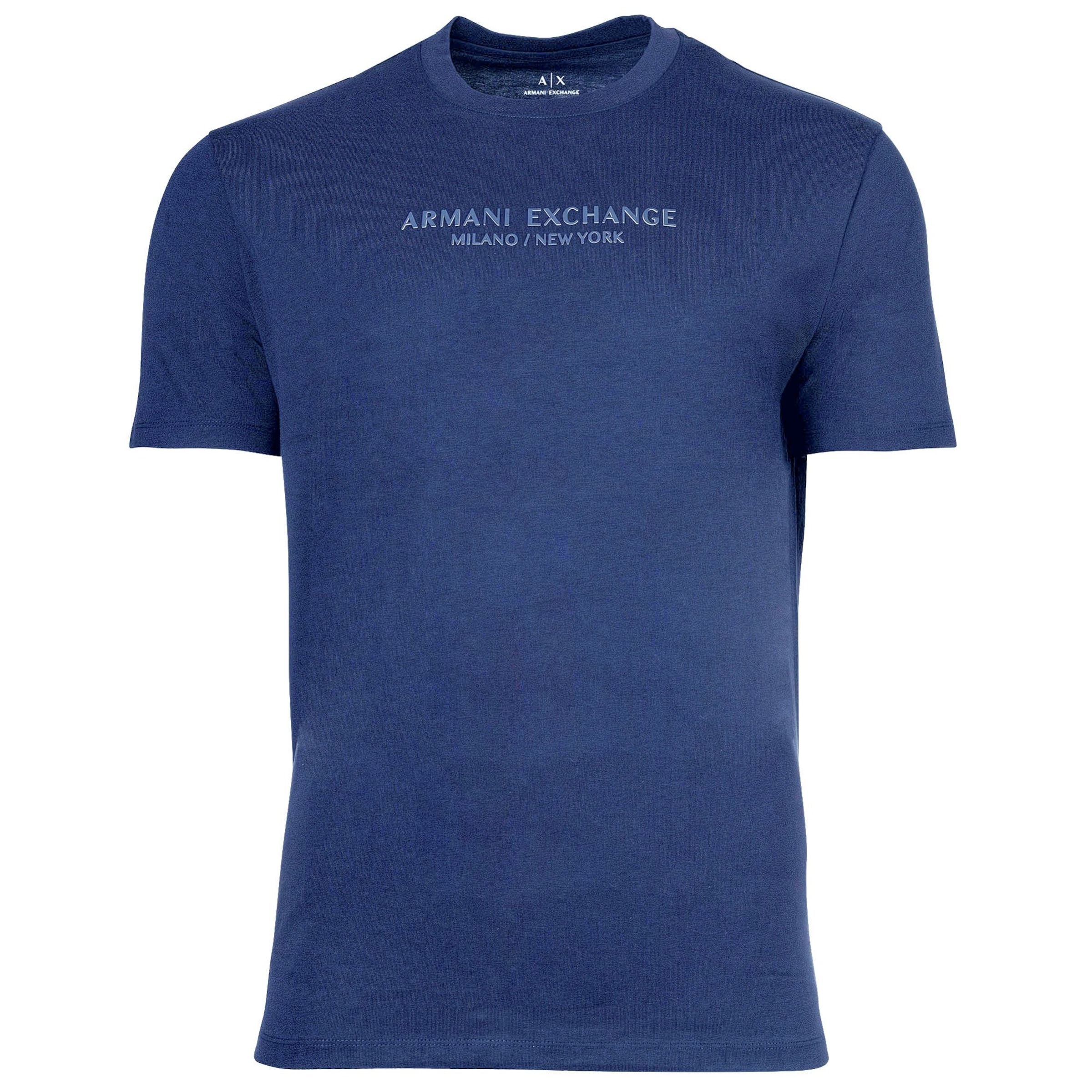 ARMANI EXCHANGE Tričko – modrá: přední strana