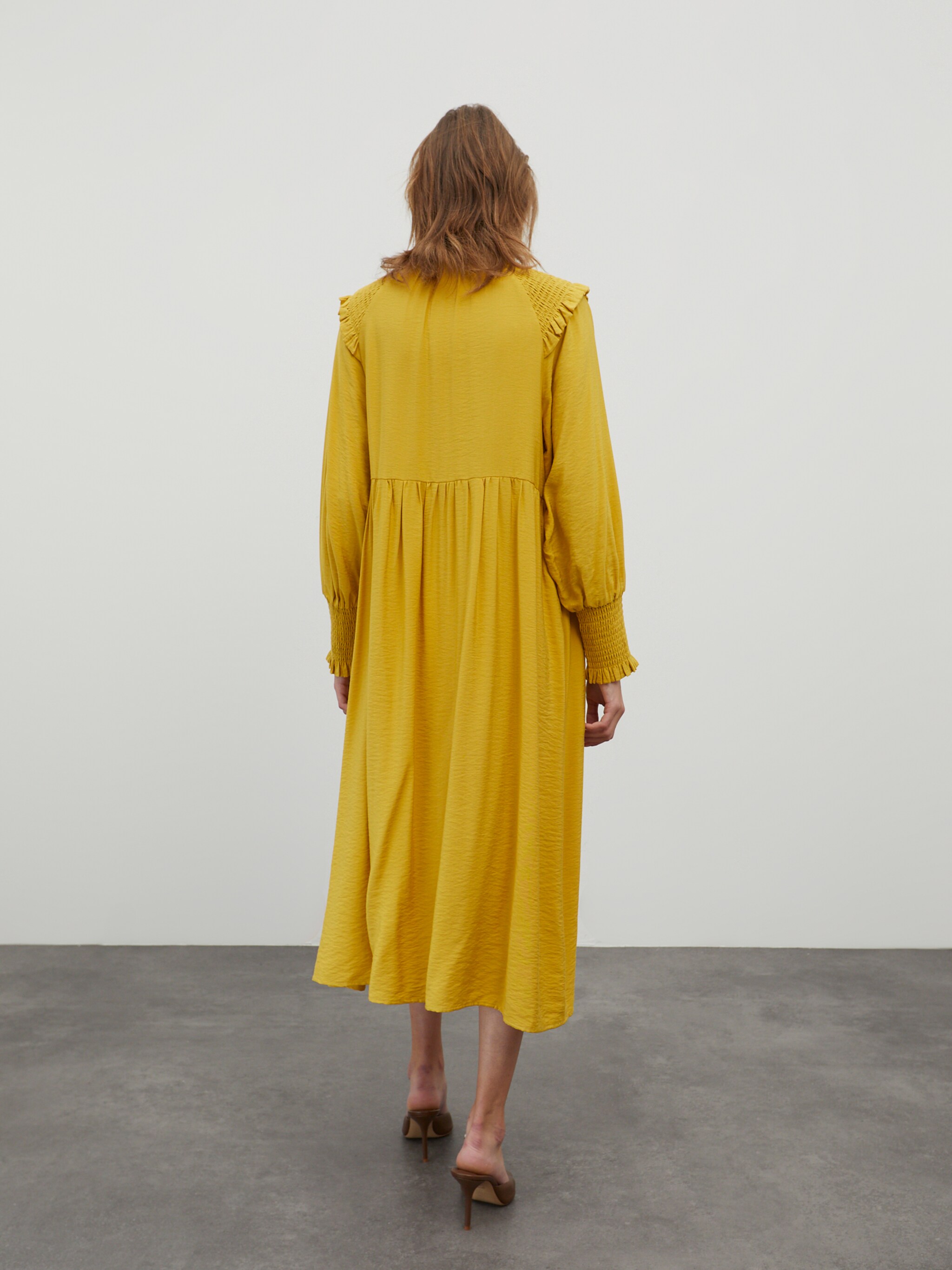 EDITED Producten Blousejurk 'Mascha' Geel