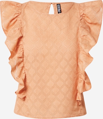 PIECES Blouse 'TANNA' in Orange: front