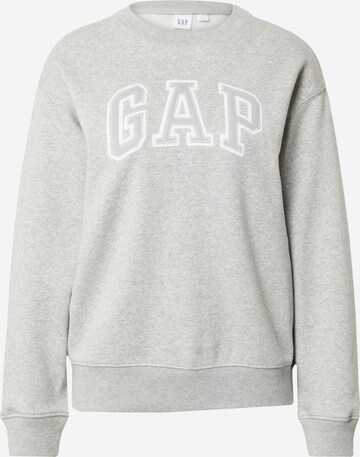 GAP Sweatshirt 'HERITAGE' in Grijs: voorkant