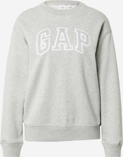 GAP Sweater majica 'HERITAGE' u siva / bijela, Pregled proizvoda