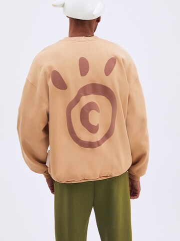 Smiles Sweatshirt 'Rayan' (GOTS) in Beige