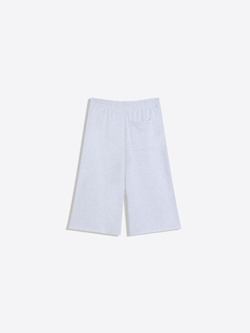 Wide leg Pantaloni de la Bershka pe gri