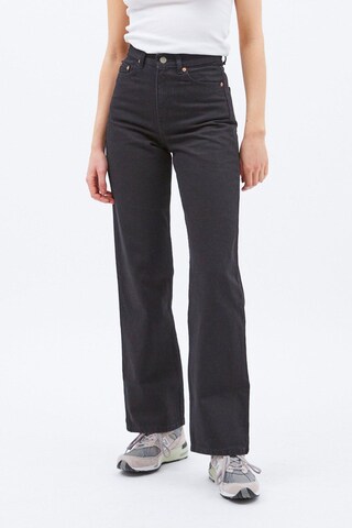 Dr. Denim Wide leg Jeans 'Echo' in Zwart: voorkant