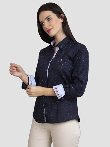 Camicia da donna 'Derry' di Sir Raymond Tailor in blu