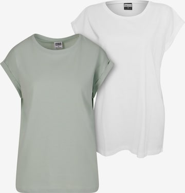 T-shirt Urban Classics en vert : devant