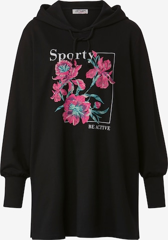 Angel of Style Sweatshirt in Black: front