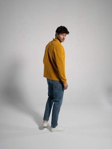 GORG Shirt 'Herren Langarm Poloshirt aus 100% Bio-Baumwolle' in Geel