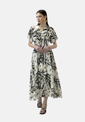 Robe d’été Elara en blanc : devant