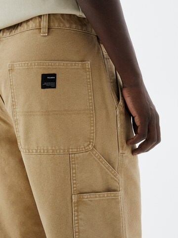 Pull&Bear Loose fit Trousers in Brown