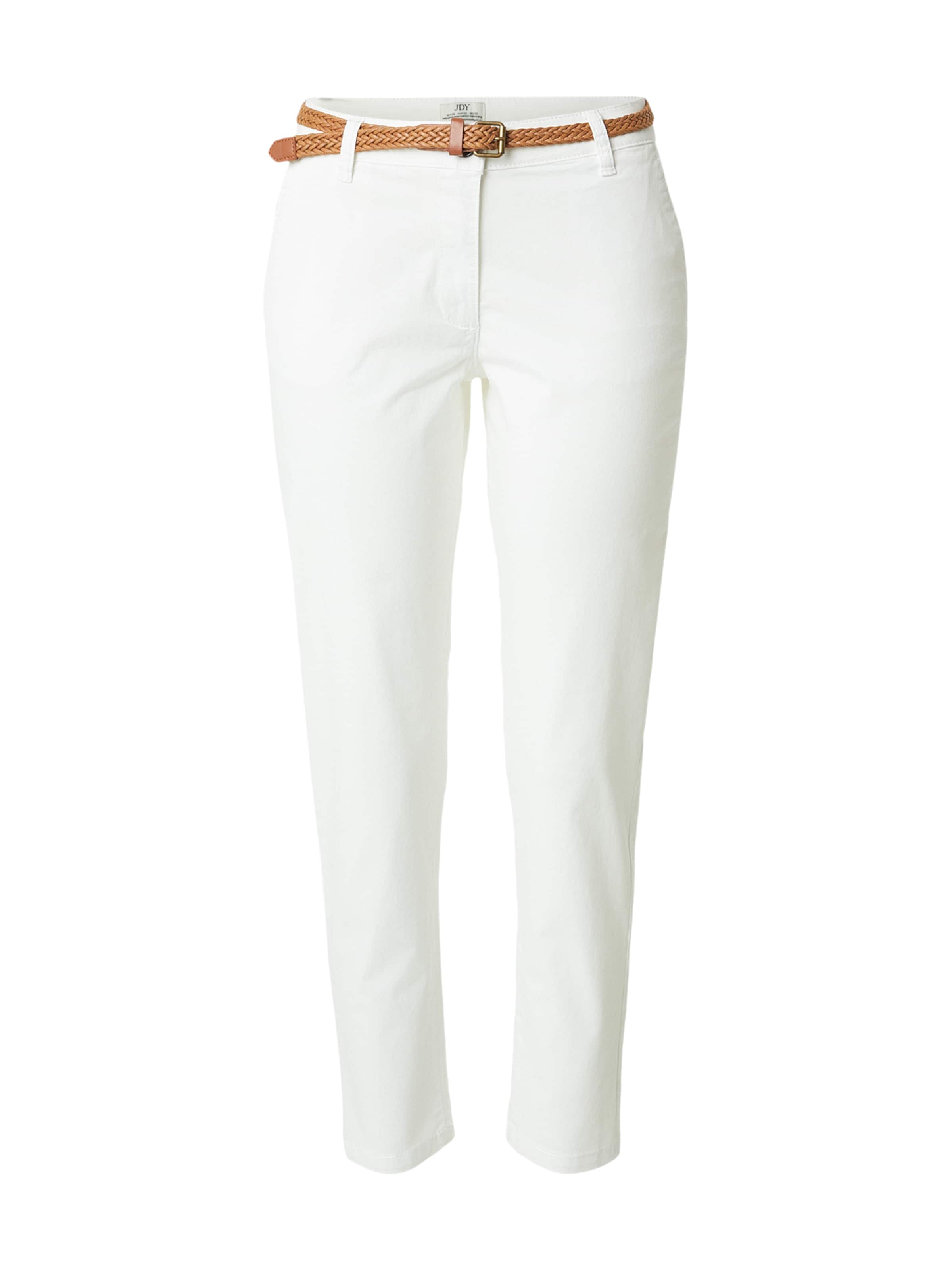 Pantalon chino 'JDYCHICAGO' JDY en blanc : devant