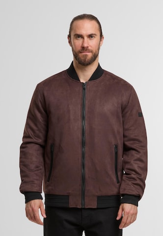 INDICODE JEANS Tussenjas 'Filo' in Bruin: voorkant