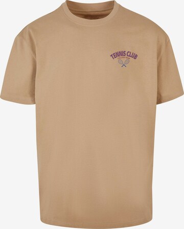 T-Shirt 'College Club' Merchcode en beige : devant