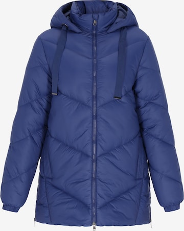 usha WHITE LABEL Prechodný kabát - Modrá: predná strana