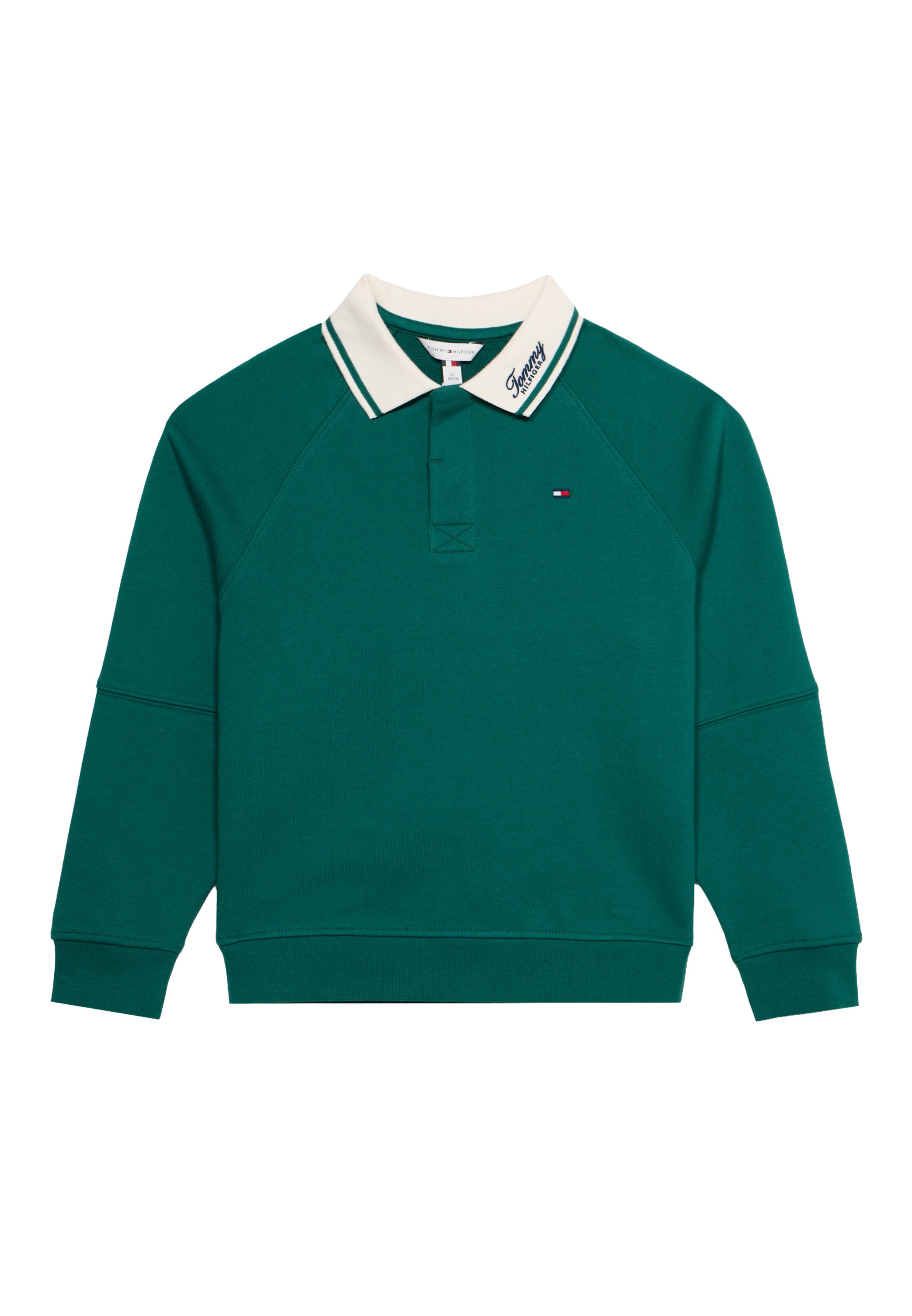 TOMMY HILFIGER Sweatshirt i grön: framsida