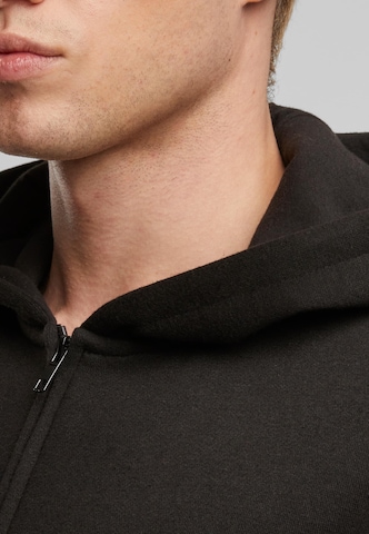 Urban Classics Zip-Up Hoodie in Black
