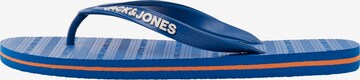 Tongs 'BASIC' JACK & JONES en bleu : devant