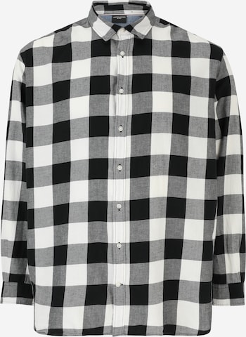 Jack & Jones Plus Рубашка 'JJGingham' в Белый: спереди
