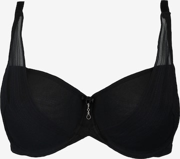 SugarShape Minimiser Bra 'Airy' in Black: front