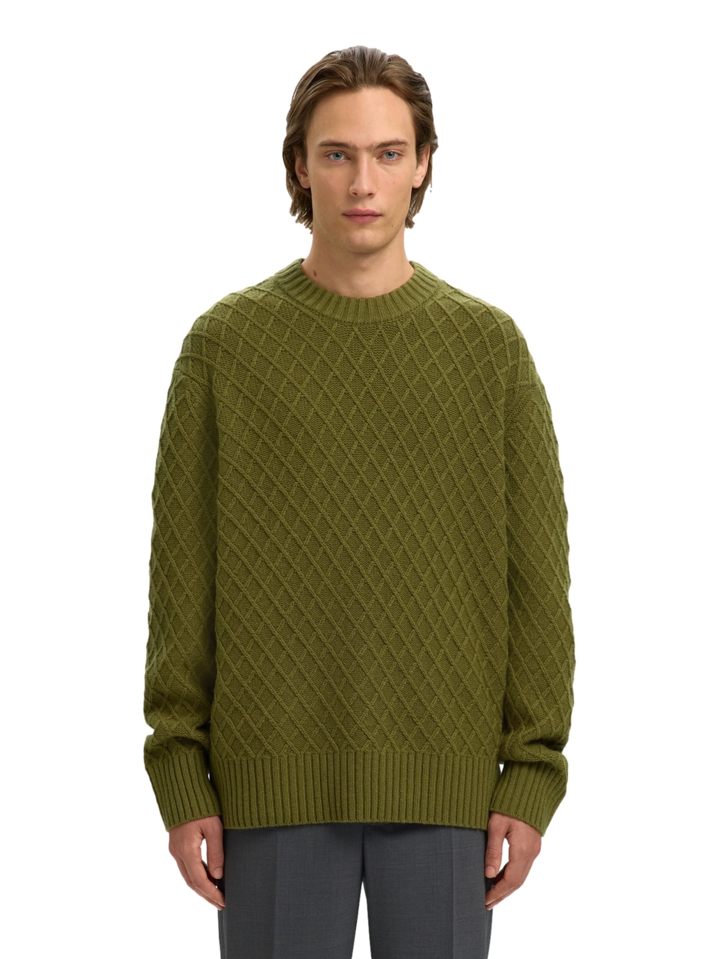 SELECTED Sweater in Green: front