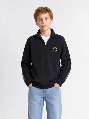 Petrol Industries Sweatshirt 'Millhaven' in Zwart: voorkant