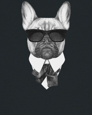 Watapparel Shirt 'Ein fescher Hund' in Black